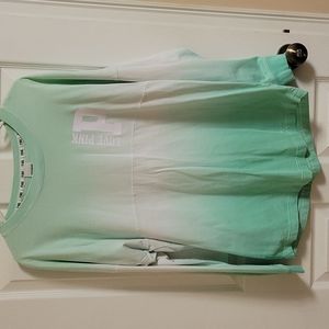 Oversized Mint ombre long sleeved tee
